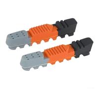 Road Bike Brake Pads For Caliper Brake Systems Dual Block Metal Rim Compatible Multi Compound Rubber Lightweight Aluminum Backplate All Weather Performance Replaceable Fits Folding Bikes(D)