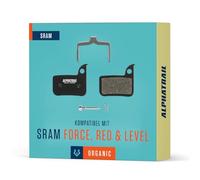 Road bike brake pads for SRAM Red Apex Rival Force Rival Level Ultimate TLM brakes I High-performance resin I Durable & perfect fit for road bikes I 1 pair of organic disc brake pads