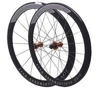 Road Bike Carbon Wheels 700C 30/40/50mm Double Layer Bike Rim Aluminum Alloy Quick Release C/V/Rim-Brake Bike Wheels 7-12 Speed Wheelsets(Gold_30mm)