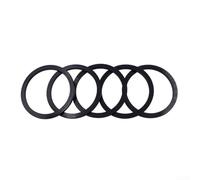 Road bike cassette spacer and bottom bracket spacer washers, CNC anodized aluminum alloy for bicycle hub fine tuning and freewheel fit optimization (2.5mm Black)