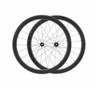Road Bike Clincher Wheelset 700c Wind-breaking Wheels 38/42/45/50mm Carbon Rim Thru Axle Front 12 * 100mm Rear 12 * 142mm Center Lock Disc Brake 8/9/10/11/12 Speed Cassette(45mm)
