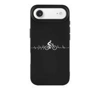Road Bike Cycle Cycling Heart Beats Phone Case Compatible with iPhone 17 Air Pro Max Shockproof TPU Protective Cover