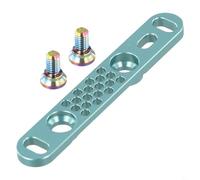 Road Bike Flat Mount Disc Brake Adapter for 140mm to 160mm Caliper Installation with 7075 Aluminium Alloy (Green)