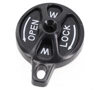 Road Bike Fork Lock Cap Switch Manual Lockout Kit for XCR/XCM Suspension Forks Practical and ABS Material for Cycling Fork Control (Black)