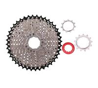 Road Bike Freewheel Cassette Sprocket, 9 Speed 11-40T Bicycle Replacement Accessory, Hollow Design Lightweight Steel Gears with Nickel - Chromium Plating for Smooth Shifting