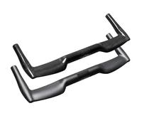 Road Bike Glossy Matt 3K Full Carbon Fibre Rest Handlebar Fixed Gear Bicycle Carbon Handlebar Ox Horn 25.4/31.8mm Handlebar Clamp Motorcycle Bar Clamps(Gloss 25.4x440mm)