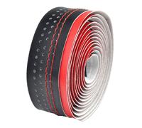 Band for Handlebar Of Road VELO Microfibre Perforated Red/Black for Bike