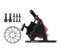 Road Bike Hydraulic Disc Brake Flat Mount Caliper Kit, Cycle Disc Brake Calipers Front And Rear With 140/160mm Disc(Front)