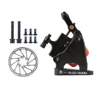 Road Bike Hydraulic Disc Brake Flat Mount Caliper Kit, Cycle Disc Brake Calipers Front And Rear With 140/160mm Disc(Rear)