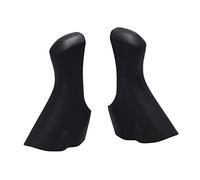 Road Bike Lever Hoods,Colorful Handle Change Silicone Protective Cover,Bicycle Silicone Brake Protection Hoods Anti-Skid Brake Lever Cover for Shimano 4700/5800/6800 (Black)