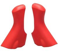 Road Bike Lever Hoods,Colorful Handle Change Silicone Protective Cover,Road Bicycle Brake Lever Cover for Shimano 4700 5800 6800 (Red)