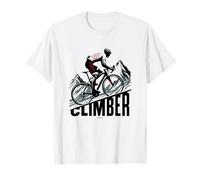 ROAD BIKE MOUNTAIN CLIMBER FIGHTING UP THE PYRENEES T-Shirt