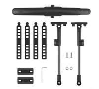 Road Bike Mudguard Flat 700c Road Bike Front Rear Mudguard Main Board PP PA 304 Stainless Steel Screw Cap Rubber Gasket Rubber Strap Aluminum Alloy Connecting Rod(Front)