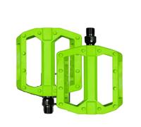Road Bike Pedal Bearing Pedals Non-slip Folding Bicycle Fixed Gear Water Proof Nylon Downhill Ultra-Light For 14mm Part(Green)