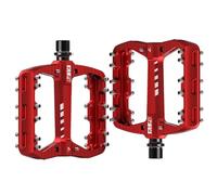 Road Bike Pedals, 2 Pieces Flat Pedals, Wide Pedal, DU Bearing, Lightweight Aluminium Alloy for Bicycles and Most Adult Bikes