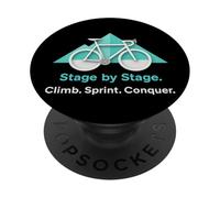 Road Bike Racing - Climb. Sprint. Conquer. PopSockets Adhesive PopGrip
