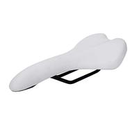Road Bike Saddle Mountain Bike Saddle Bicycle Cushion Comfortable Shockproof Ergonomic Design PU Leather Waterproof UV Resistant for Road Bikes Fixed Gear Bicycles White Brown (White)