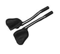 Road Bike Triathlon Aero TT Bar Ends - 3K Matte 340mm Carbon Arm Rest Extenders, Racing Use(White)