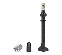 Road Bike Tubeless Valve Stem 80mm Secure Seal(60mm) | 60mm size, copper zinc components, anti-rotation base, prevents air loss, build