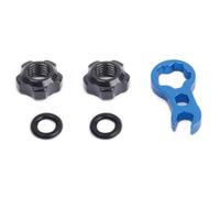 Road Bike Vacuum Tire Valve Nut Inner Tube Spool Wrench Tool Bike Inner Tube Valve Seal Ring and Wrench Bike Tire Valve Collar Nut Screw with Nut Screw