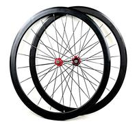 Road Bike Wheels 700C 40MM Bikes Wheelset C/V Brake Aluminum Alloy Rim Flat Spokes For 23C - 32C Tires Quick Release