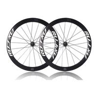 Road Bike Wheelset 700C 50mm Depth Aluminum Alloy Wheels With Quick Release Front 2 Rear 5 Sealed Bearing C/V/Rim Brake Front Rear Wheels 8-11 Speed Cassette(Black drum)