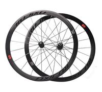 Road Bike Wheelset 700C C/V/Rim Brake 30/40/50mm Depth Carbon Fiber Bearing Hub 8/9/10/11 Speed Cassette 100/130 QR(30mm)