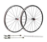 Road Bike Wheelset 700C Road Bike Wheel, Double Wall Alloy Rim, 20 Holes In Front, 24 Holes In The Rear, Compatible With Cassette 7-11 Speed (7-speed Cassette Requires Spacers)(Black Hub)