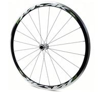 Road Bikes Wheel 700C Bicycles Quick Release Front/Rear Wheel 30mm C/V Brake Rim 20/24H Sealed Bearings Hubs For 8/9/10/11/12 Speed Cassette(Titanium-green,Front)