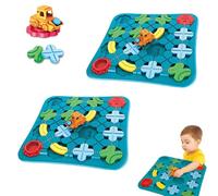 Road Building Maze Engineering Car, Roads Assembly Building Maze Dropship, STEM Puzzle Board Mazes Buildings Game, Car Track Mazes - 118 Challenge Logical Thinking Roads Builder Game (2 set)