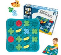 Road Building Maze Engineering Car, Roads Assembly Building Maze Dropship, STEM Puzzle Board Mazes Buildings Game, Car Track Mazes - 118 Challenge Logical Thinking Roads Builder Game (1 set)