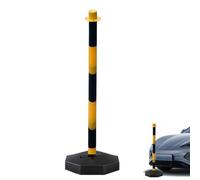 Road Caution - Alert Marker, Highway Beacon | Flexible Detour Obstacle, Removable Lane Blocker, Parking Indicator with Rotating Light Cap for Garage Entry Points, Building Exit, Driveway Redirec