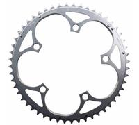 Road chainring 5-arm 130mm Miche 52 teeth outer type Shimano silver 9-10 speed.