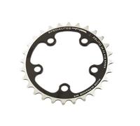 Spécialités TA Zelito Triple 74pcd 8/9/10 Speed Chainring, Inner 28t, Black