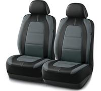 Road Comforts Car Seat Cover, Front Leather Car Seat Covers, Automotive Low Back Sport Car Seat Covers, Airbag Compatible, Universal Fit for Most Cars, SUVs, Trucks and Vans