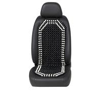 Road Comforts Wood Beaded Seat Cover Back Massage Cushion for Stress Free - Keeps Back from Getting Sweaty While Driving 1PC (Black)