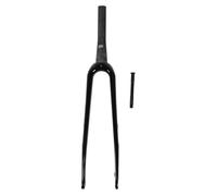 Road Cycling Front Fork Carbon Fiber Lightweight High Performance 700C Thru Axle Hard Fork for Long Distance Riding and Racing Competitions Black