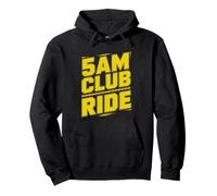 Road Cyclist 5am Saturday Club Ride Early Morning Obsession Pullover Hoodie