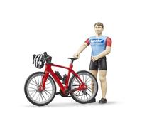 Road Cyclist with Bike