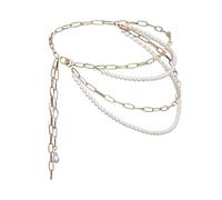 Road Designed Metal Chain Multi-layer Tassel Waist Chain For Women