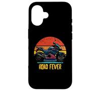 Road Fever Retro Sportbike Superbike Motorcycle Design Case for iPhone 16