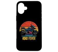 Road Fever Retro Sportbike Superbike Motorcycle Design Case for iPhone 16 Plus