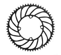 Road Folding Bike Chainring 46T-58T Single Speed | Anti-drop narrow-wide teeth, 3mm width, prevents chain on rough roads, fits 4-bolt cranks(58T)