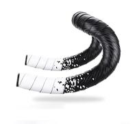 Road For Bike Handlebar Tape For EVA Foam Cycling Bar Tape Wrap with Bar End Plugs Perforated Leather Look For Bicycle Grip Tape Breathable Cushion Wrap 2150x30x3mm(Black White)