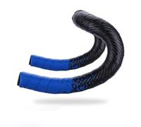 Road For Bike Handlebar Tape For EVA Foam Cycling Bar Tape Wrap with Bar End Plugs Perforated Leather Look For Bicycle Grip Tape Breathable Cushion Wrap 2150x30x3mm(Black Blue)