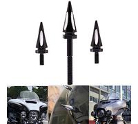 Road Glide Windshield Screws Black Windshield Spike Bolts Windscreen Screws Fit for Harley Touring Models Street Glide Windshield Bolts (Street Glide 2014+)