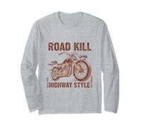 Road Kill Highway Style Wild Riding Highway Style Long Sleeve T-Shirt