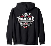 Road Kill On The Grill Funny BBQ Party Zip Hoodie