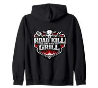 Road Kill On The Grill Party BBQ Pitmaster Zip Hoodie