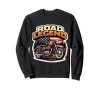 Road Legend Classic Motorcycle Motorbike Biker American USA Sweatshirt